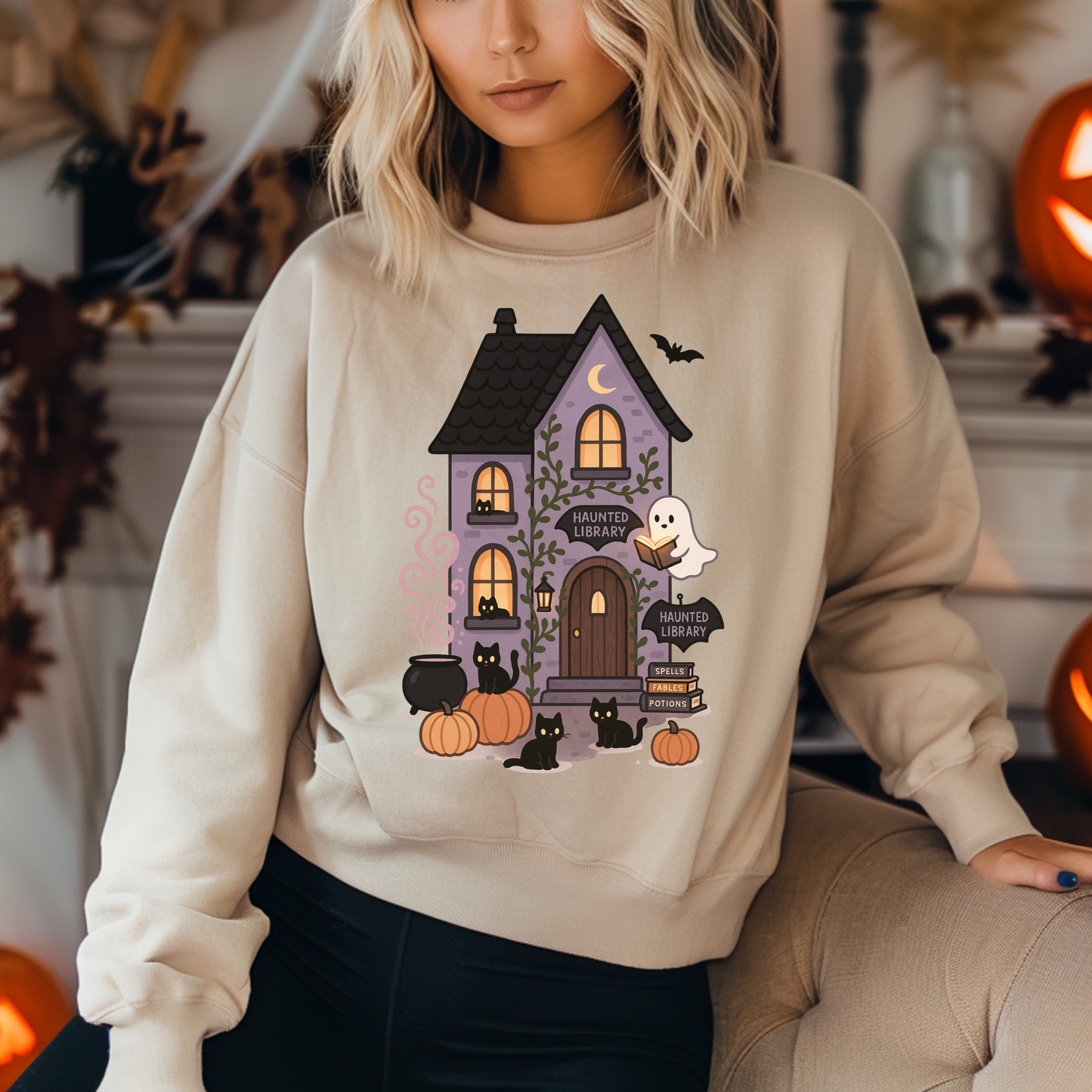 Bookish Ghost Crewneck