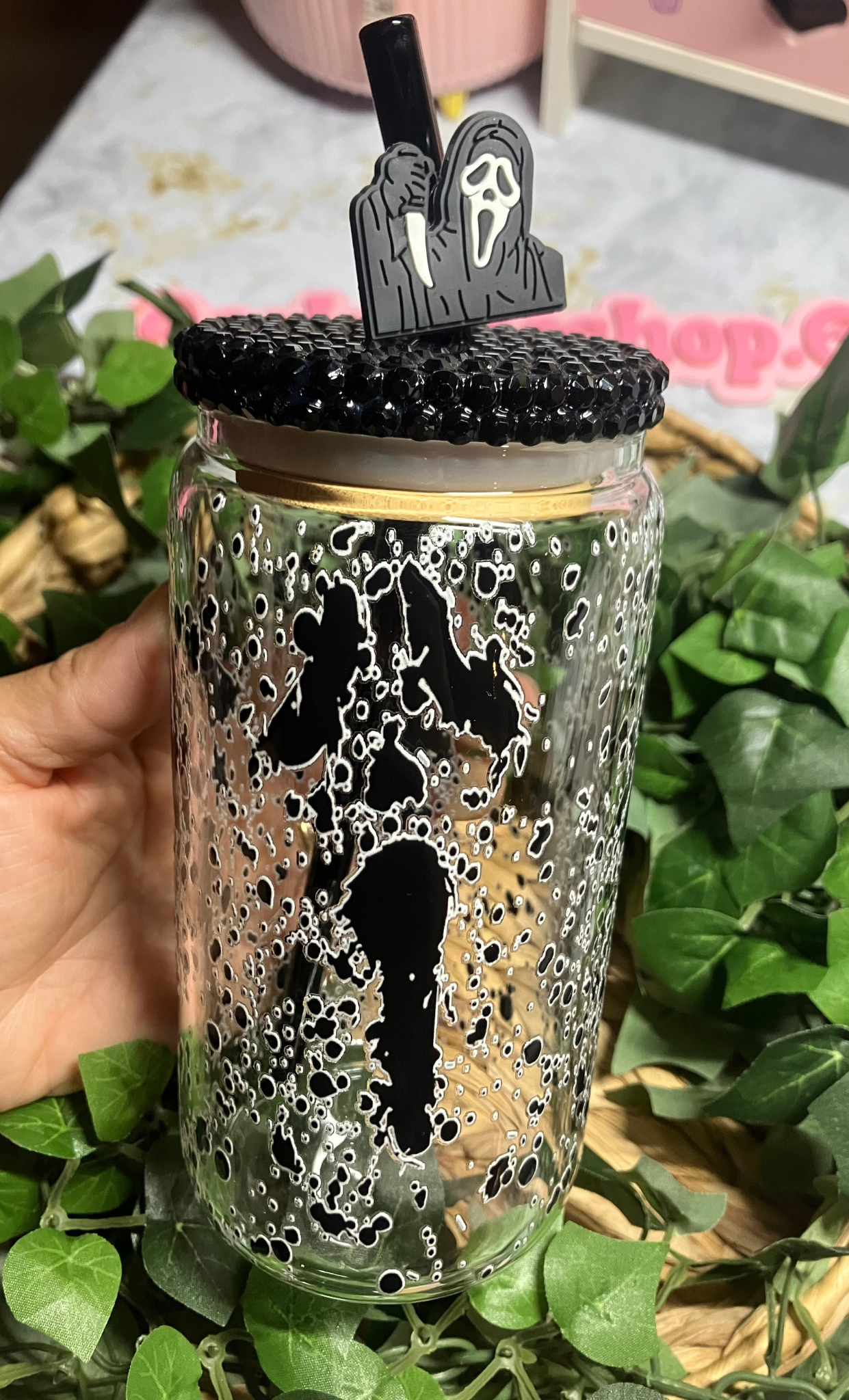 Ghost 20oz Glass Cup