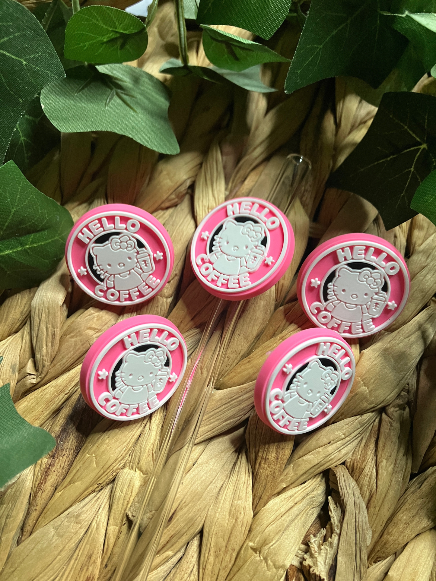 Hello Coffee Straw Topper