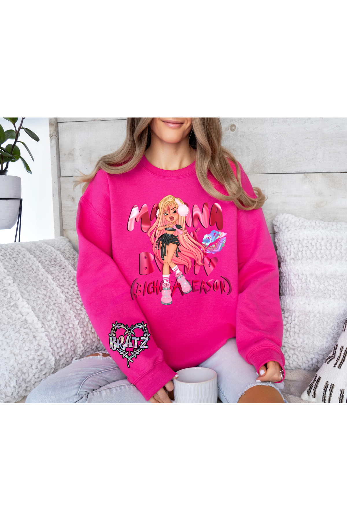 Hot Pink Doll Crewneck