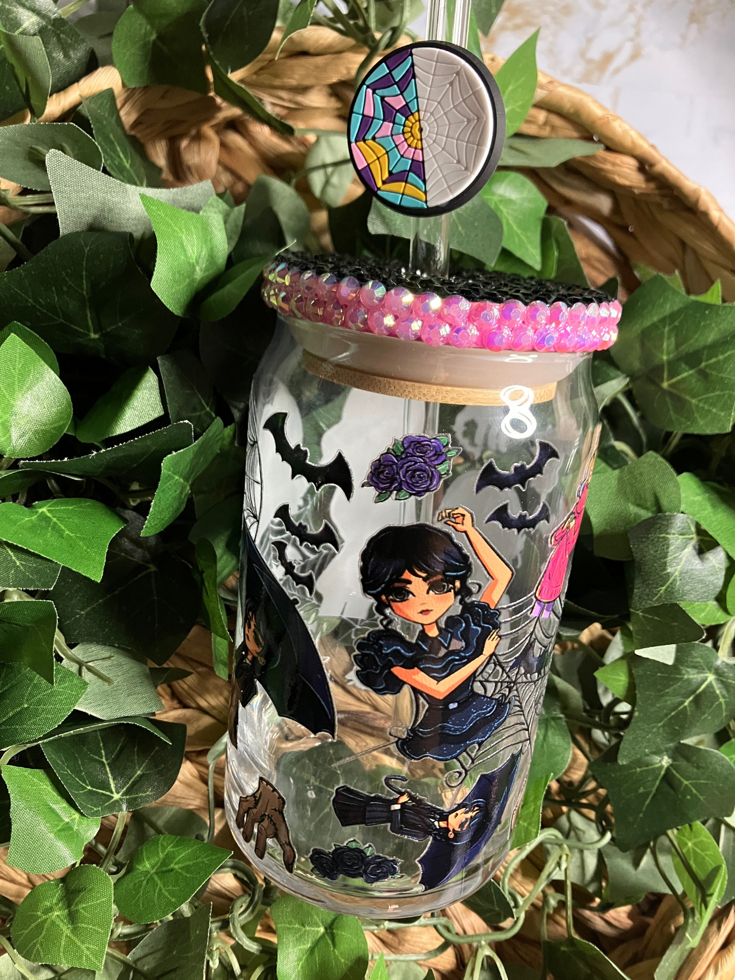 Wednesday 16oz Glass Cup