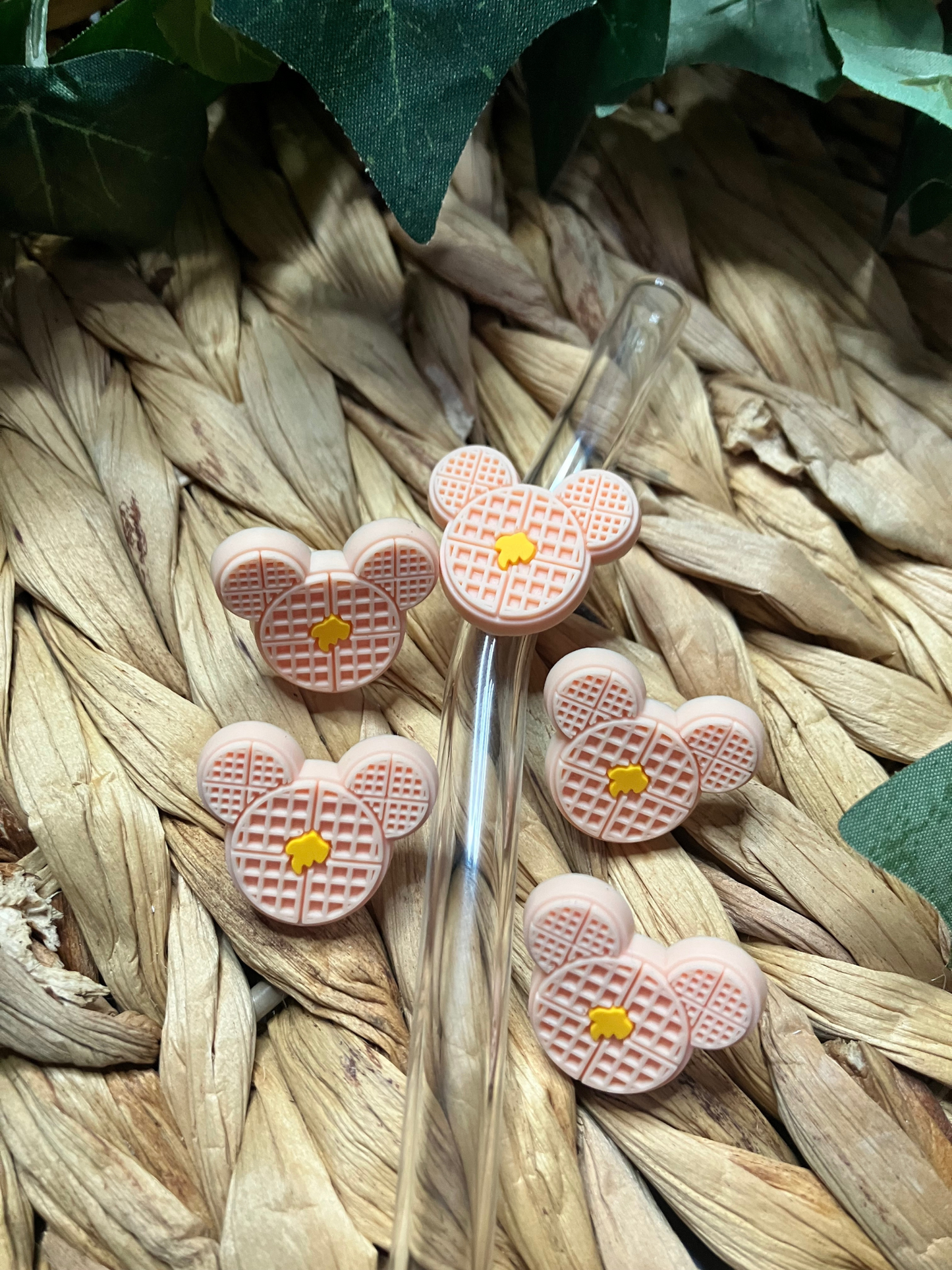 Mouse Waffle Straw Topper