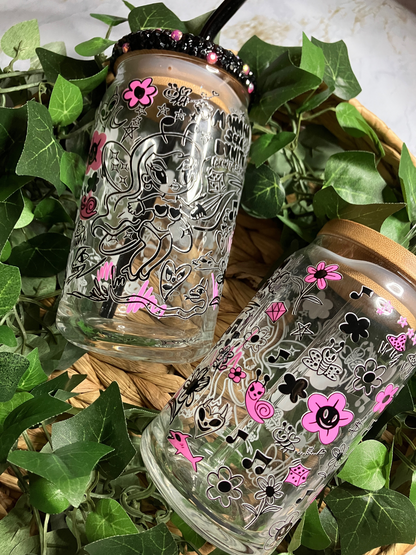 Bichota Season 16oz Glass Cup