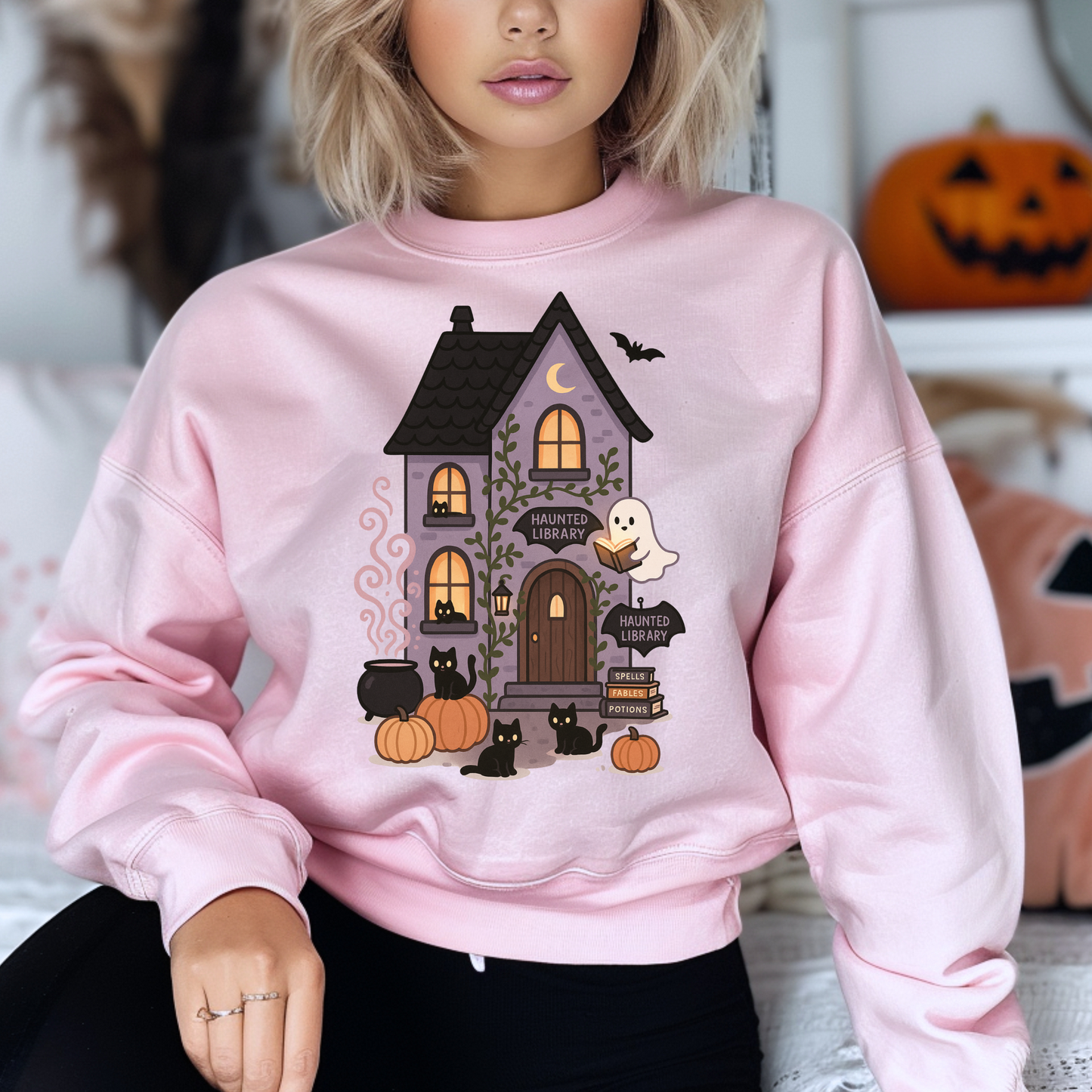 Bookish Ghost Crewneck