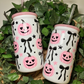 Coquette Pink Pumpkins 20oz Glass Cup