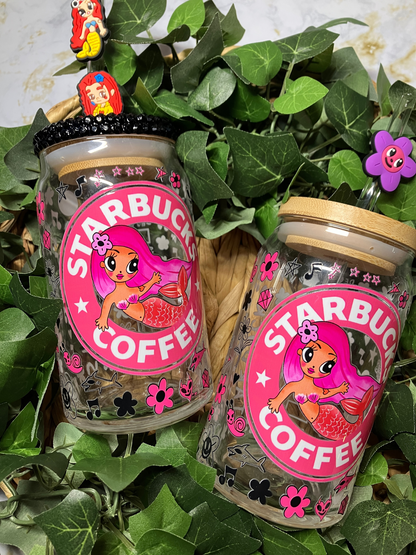 Pink Manana Sera Bonito 16oz Glass Cup