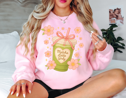 Matcha Girly Crewneck