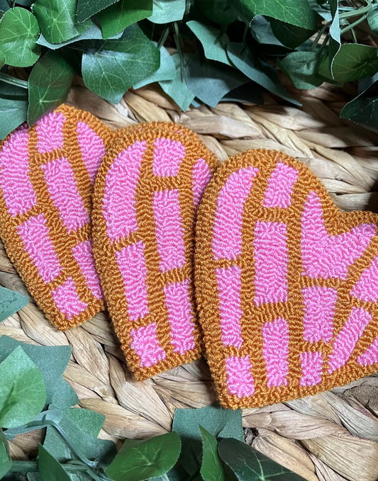 Pink Heart Concha Coaster