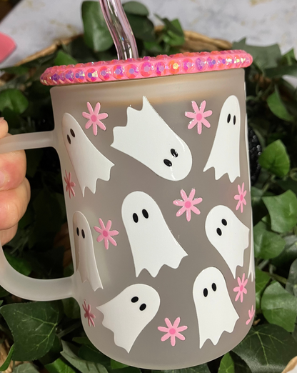 Pink Ghostie Frosted Mug