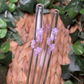 Pink Cherry Blossom Glass Straw