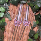 Pink Bow Glass Straw