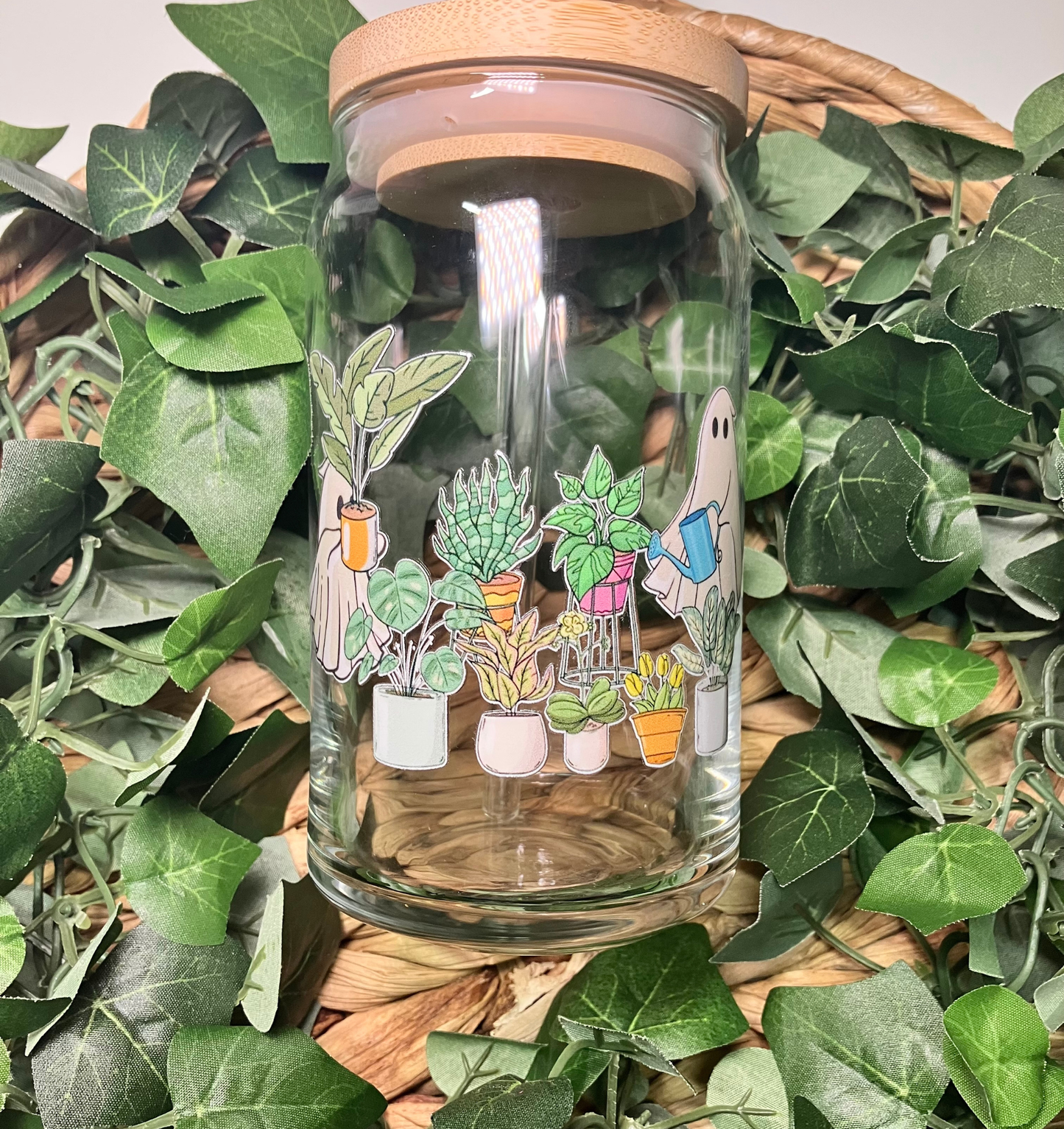 Plant Lover 16oz Glass Cup