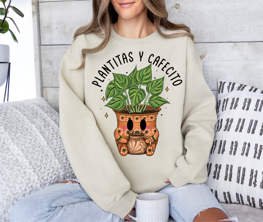Plantitas Y Cafecito Crewneck