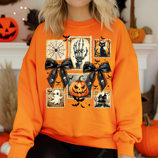 Pumpkin Coquette Crewneck