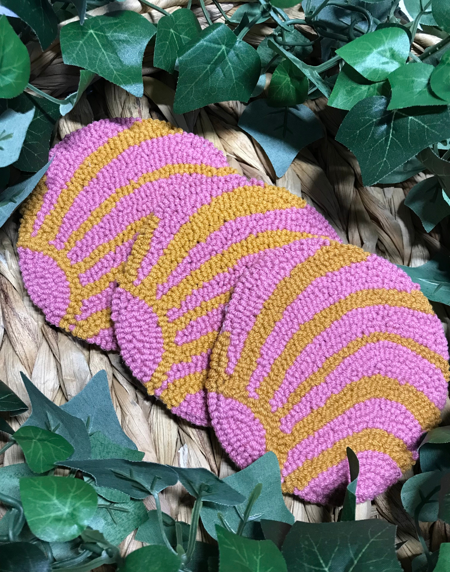 Pink Concha Coaster