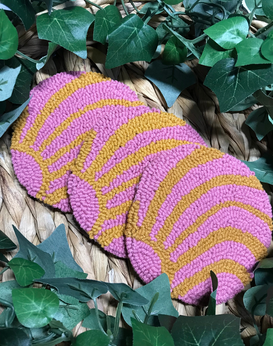 Pink Concha Coaster