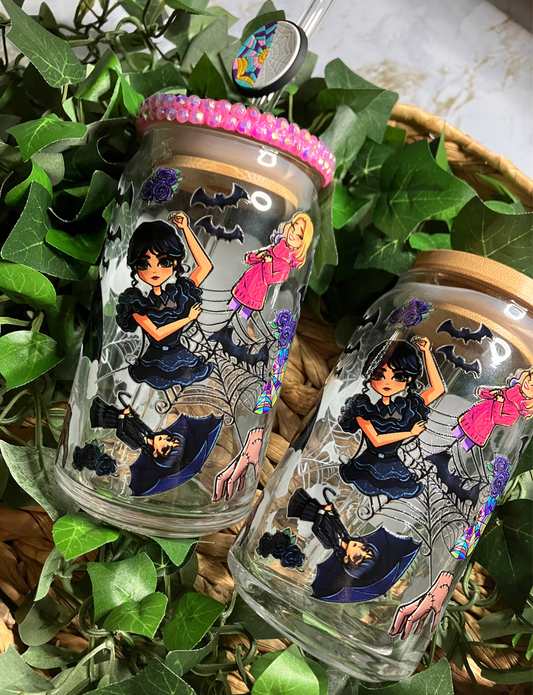 Wednesday 16oz Glass Cup