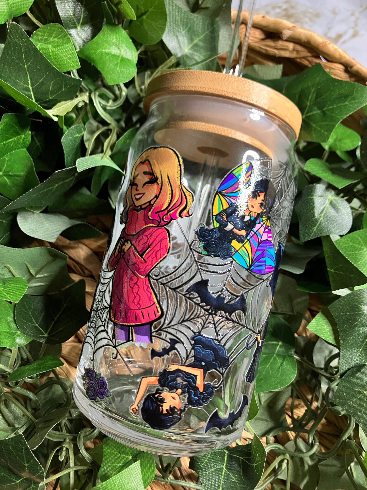 Wednesday 16oz Glass Cup
