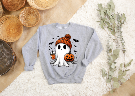 Youth Cute Ghostie Crewneck