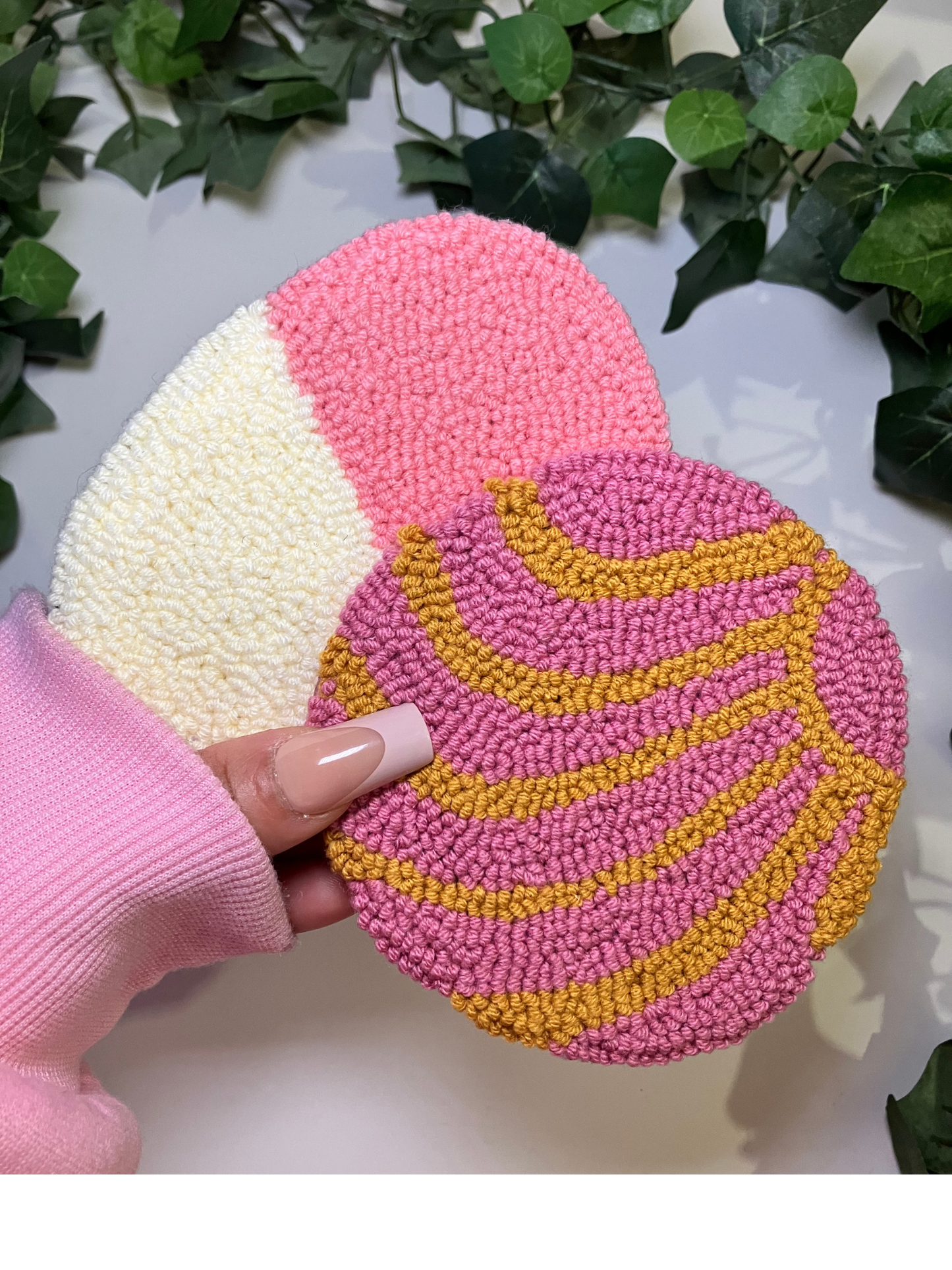 Pink Concha Coaster