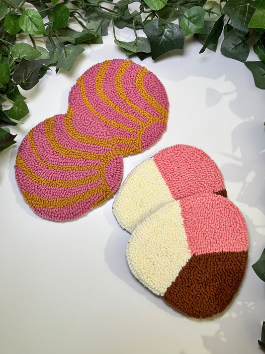 Pink Concha Coaster