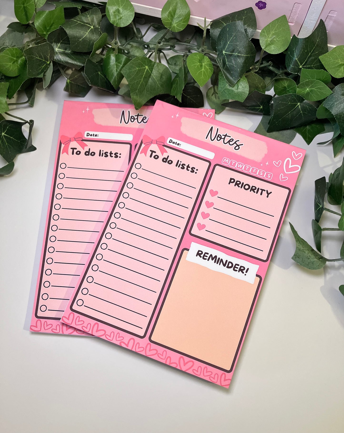 Pink To Do List Notepad