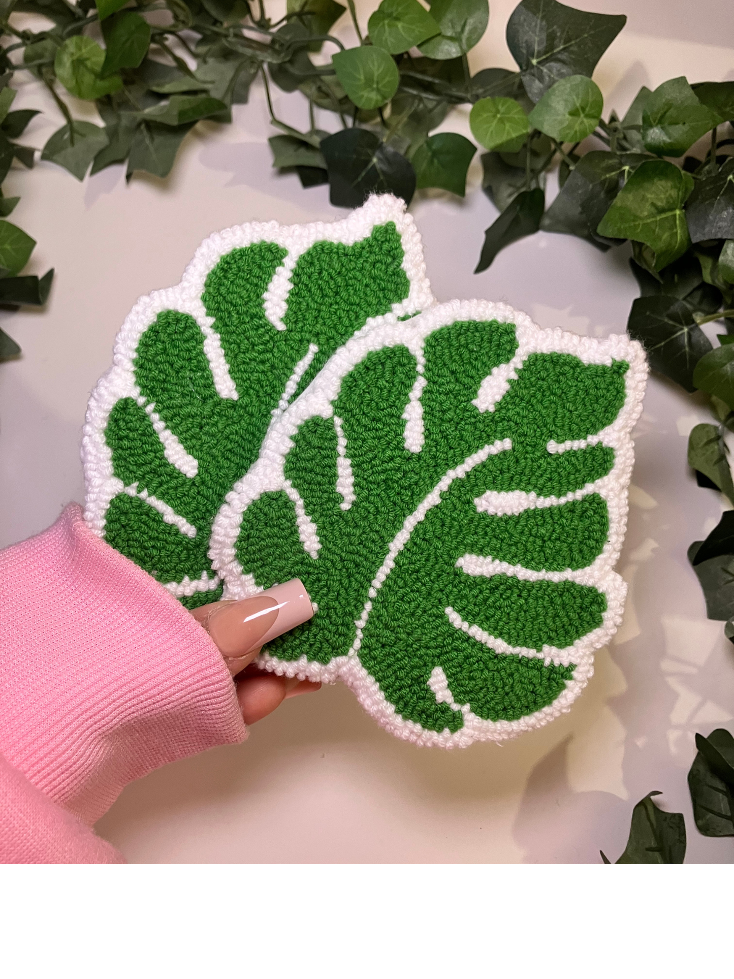 Green Leaf Coaster