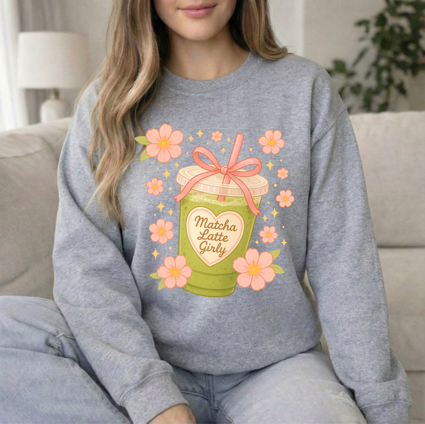 Matcha Girly Crewneck