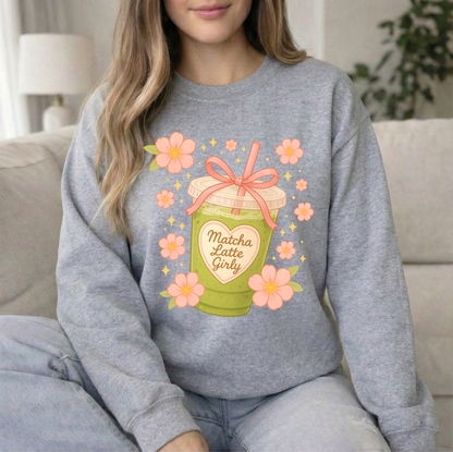 Matcha Girly Crewneck