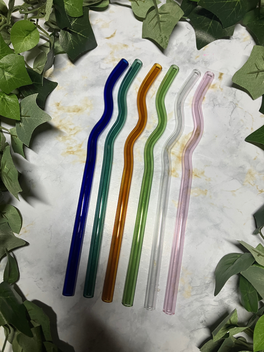 Wavy Glass Straw